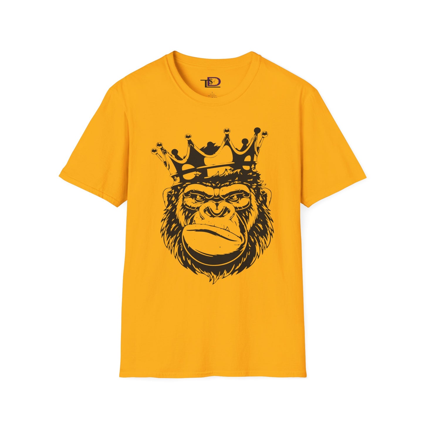 King Status Gorilla T-Shirt | Unisex Softstyle Tee for Casual Wear