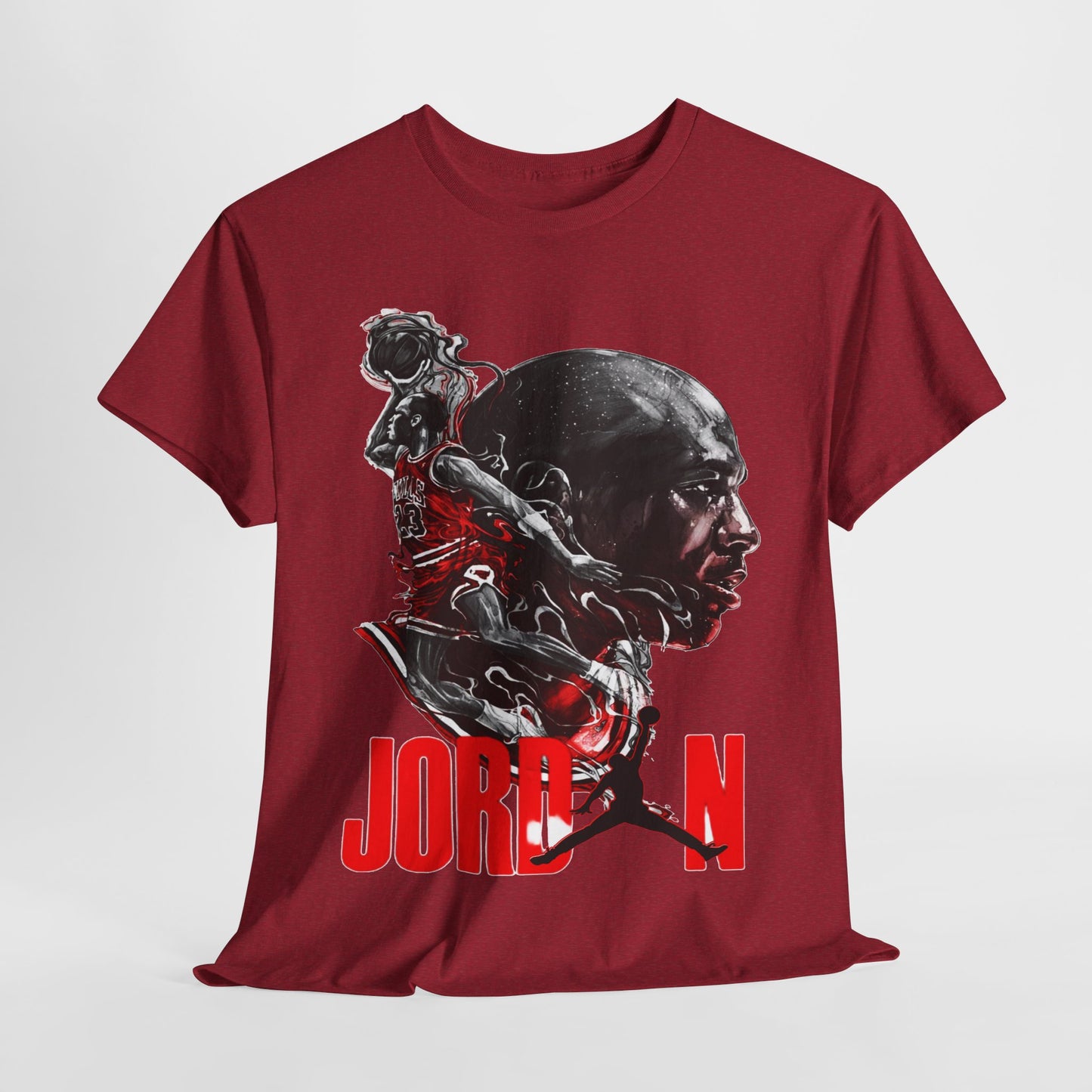 Jordan Inspired Unisex Heavy Cotton Tee - Retro Style Graphic Shirt