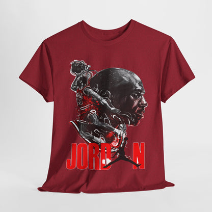 Jordan Inspired Unisex Heavy Cotton Tee - Retro Style Graphic Shirt