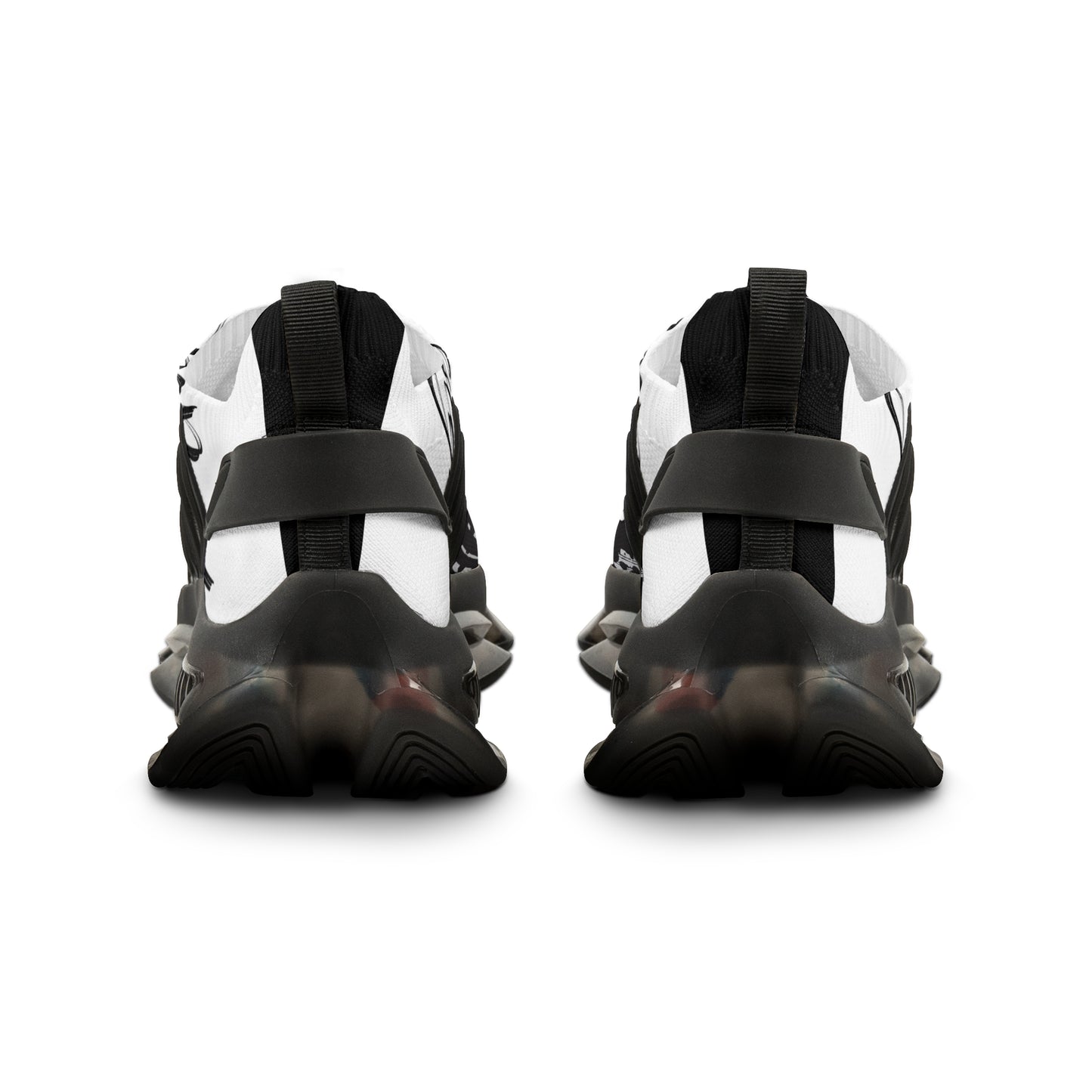 Stylish Men's Mesh Sneakers with Unique Graphic Design