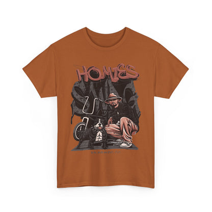 Graphic Unisex Heavy Cotton Tee - 'Homies' Casual Style