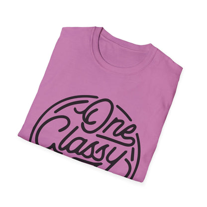 One Classy Bitch Unisex Softstyle T-Shirt - Chic and Playful Statement Tee