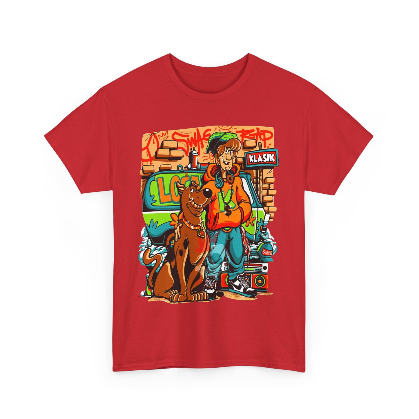 Retro Scooby-Doo Unisex Heavy Cotton Tee - Vintage Cartoon Print