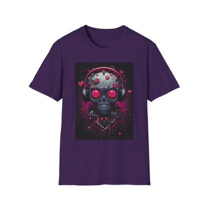 Edgy Skull Graphic T-Shirt with Headphones