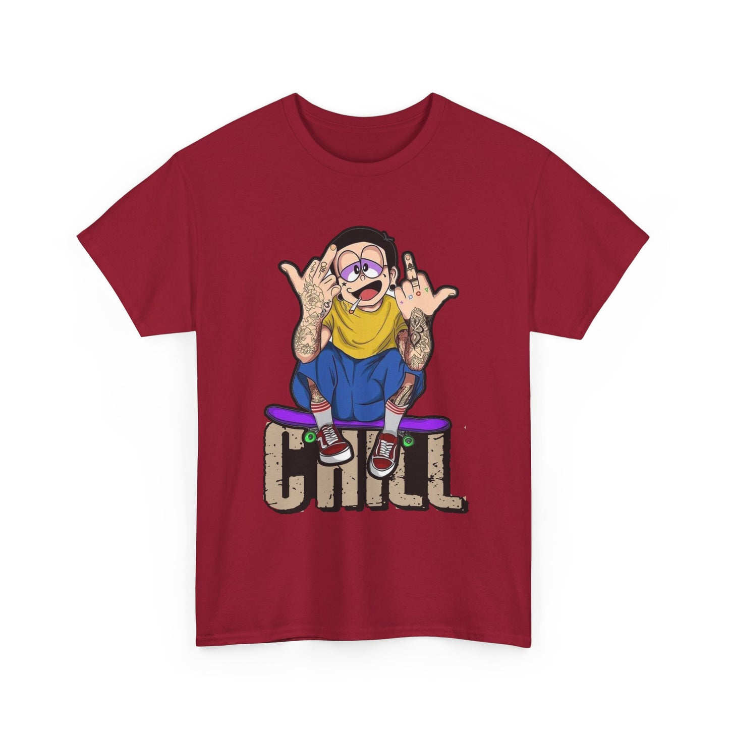 Chill Vibes Unisex Heavy Cotton Tee – Perfect for Relaxed Days