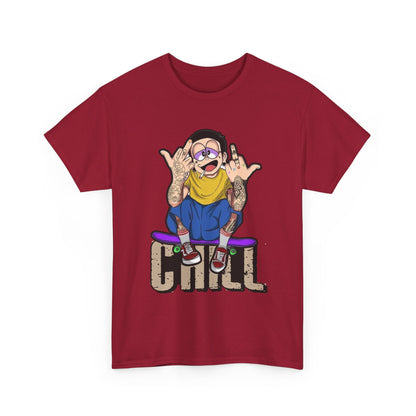 Chill Vibes Unisex Heavy Cotton Tee – Perfect for Relaxed Days