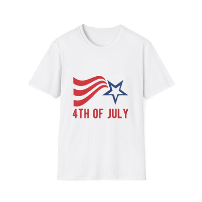 Patriotic 4th of July Unisex T-Shirt, Independence Day Shirt, USA Shirt, Casual Summer Tee, Red White Blue Celebration Tee