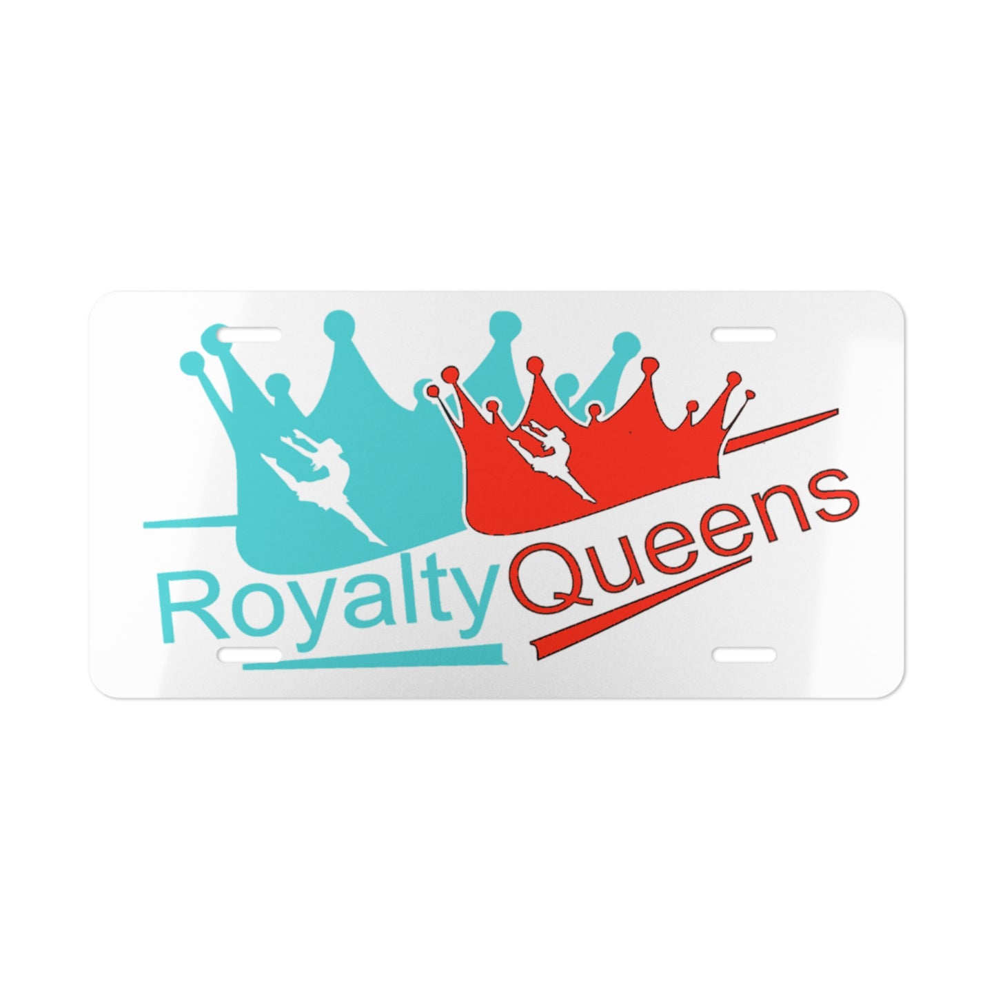 Royalty Queens Vanity Plate - Custom Car Decor, Unique Gift, Auto Accessory, Queen Crown Design, Fun Personalized License Plate