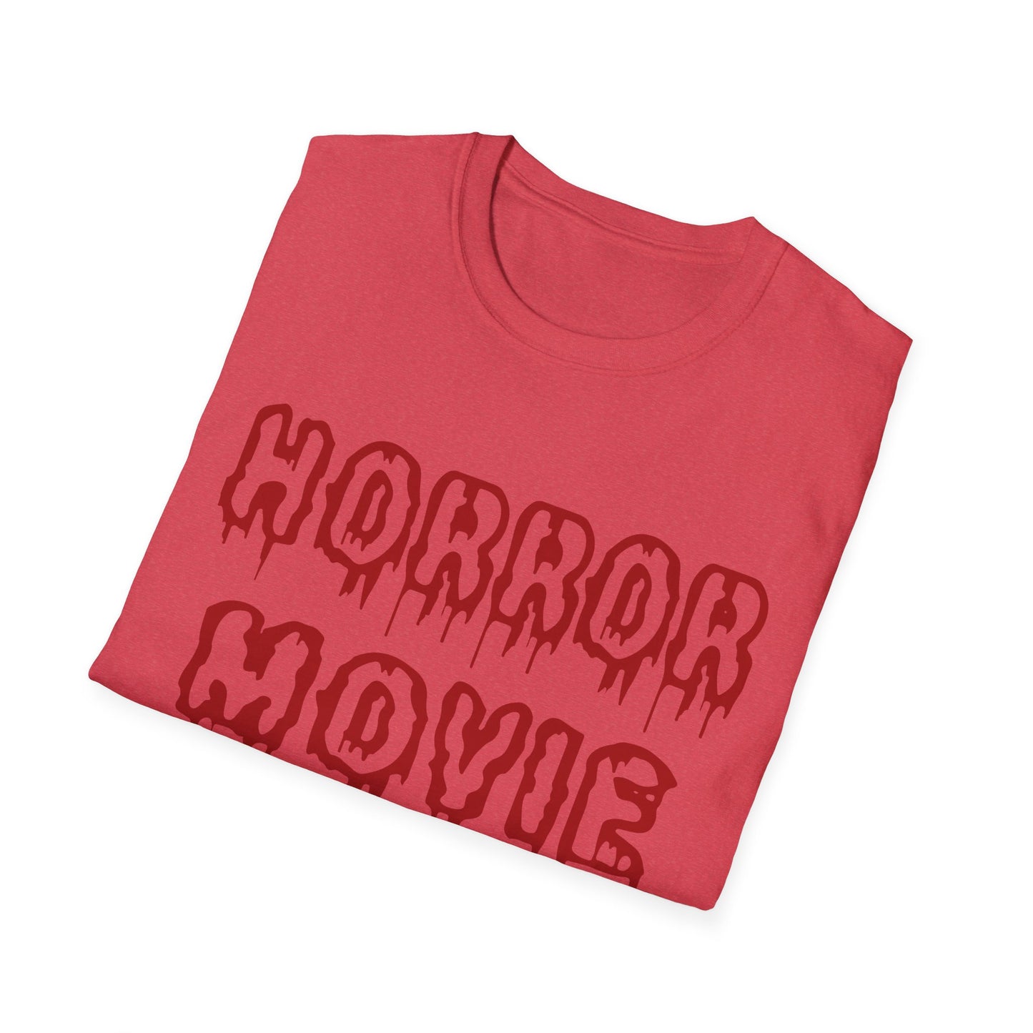 Unisex Horror Movie Addict T-Shirt – Perfect for Halloween, Movie Nights, Gifts for Cinephiles, Casual Wear, Comfortable Style