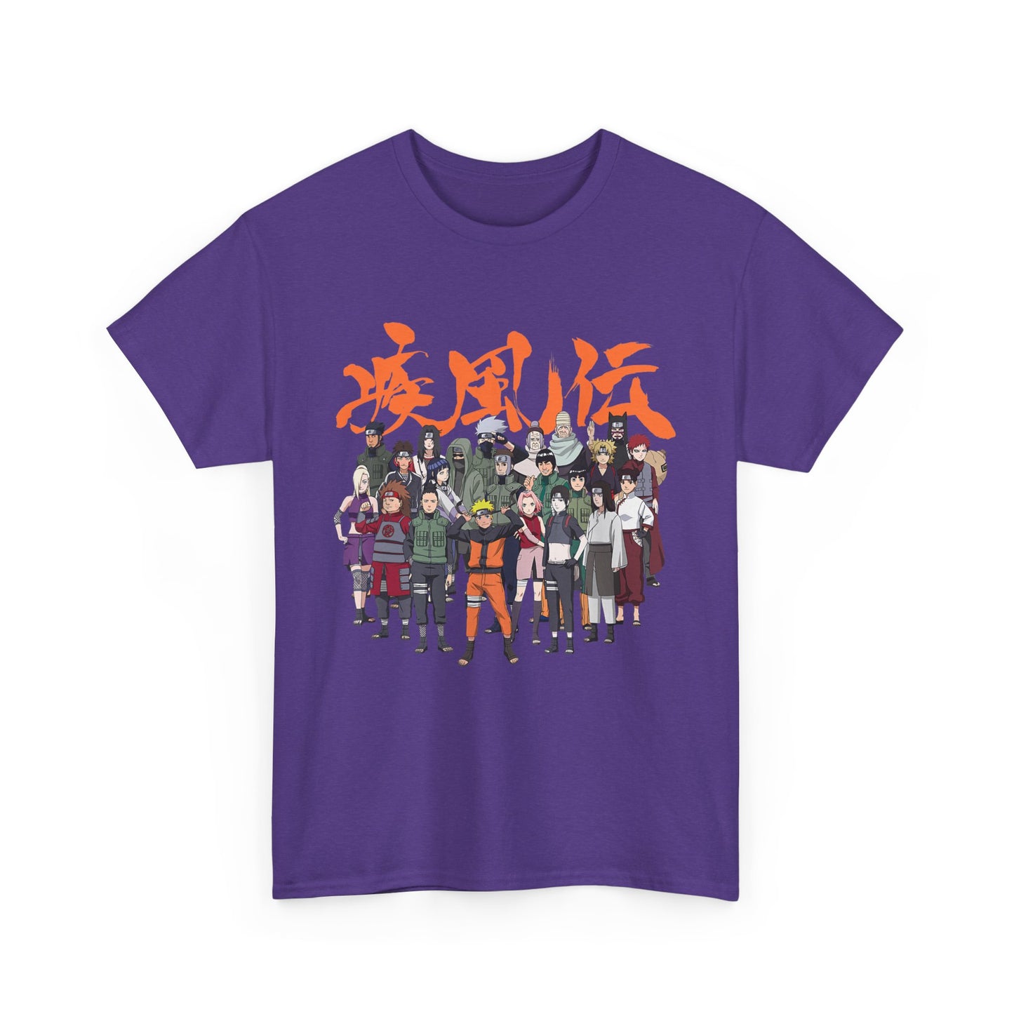 Anime Heroes Unisex Heavy Cotton Tee - Perfect for Fans and Casual Wear