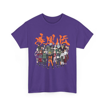 Anime Heroes Unisex Heavy Cotton Tee - Perfect for Fans and Casual Wear