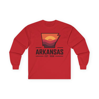 Arkansas Sunset Long Sleeve Tee — AR State Est. 1836