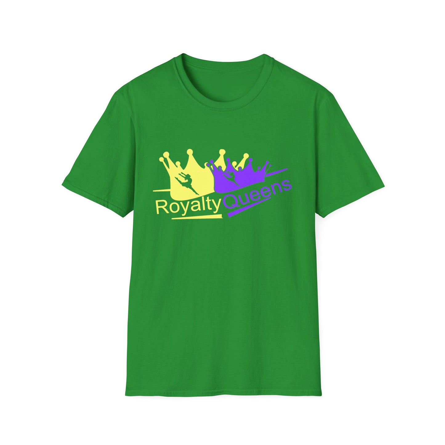 Royalty Queens Unisex Softstyle T-Shirt | Vibrant Crown Print | Perfect for Birthdays, Celebrations, and Everyday Wear