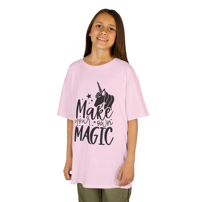 Kids Unicorn Magic Tee - 'Make Your Own Magic' Cotton Shirt