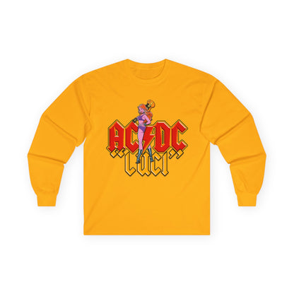 AC/DC Luci Long Sleeve Tee — Retro Rock Band Graphic Shirt