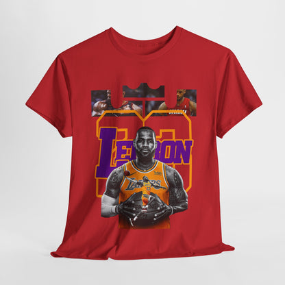 LeBron James Unisex Heavy Cotton Tee - Basketball Fan Apparel