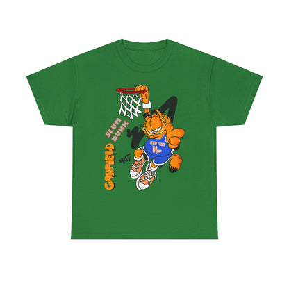 Garfield Basketball Unisex Heavy Cotton Tee - Fun Streetwear for Cat Lovers