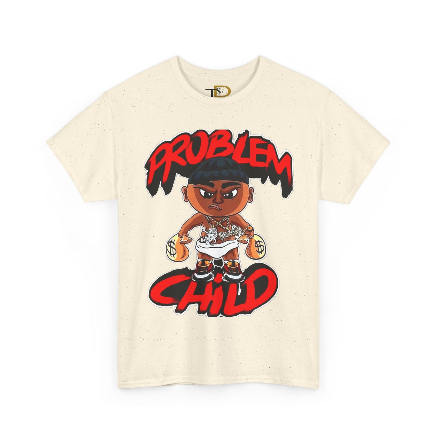 Problem Child Unisex Heavy Cotton Tee - Bold Graphic for Streetwear Lovers