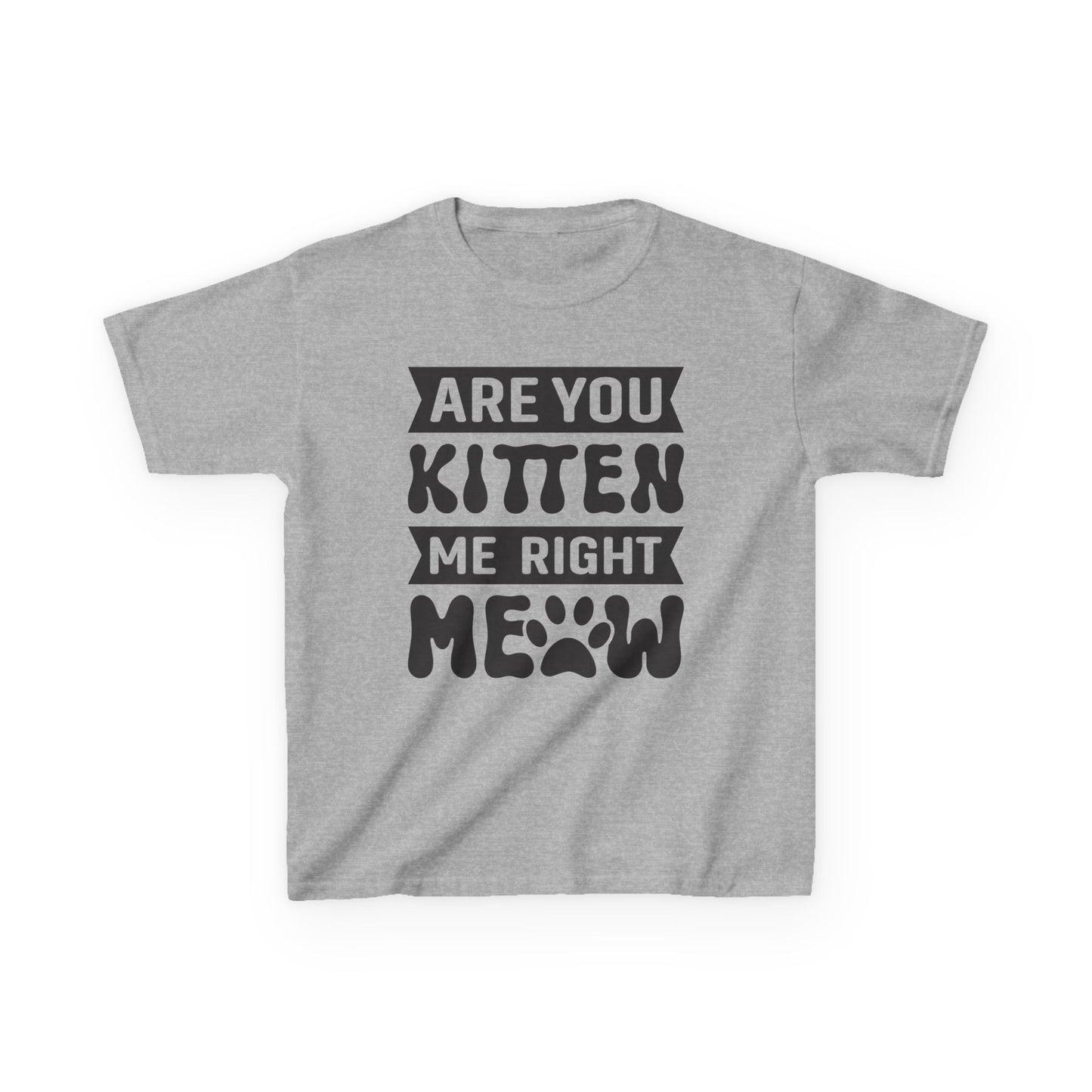Cute Kids Tee - "Are You Kitten Me Right Meow" T-Shirt for Cat Lovers, Birthday Gift, Funny Pet Shirt, Kids' Humor Clothing, Animal [...]
