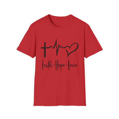 Faith Hope Love Unisex T-Shirt - Inspirational Graphic Tee for Everyday Wear