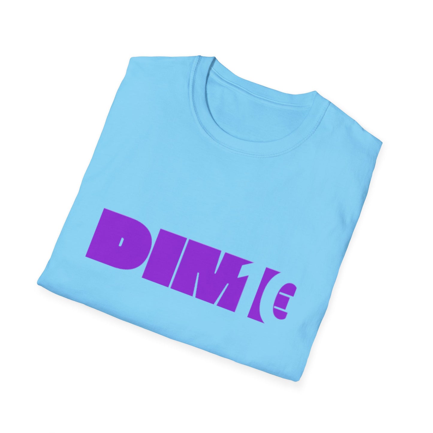DIM T Unisex Softstyle T-Shirt - Trendy Streetwear Tee, Casual Apparel, Gift for Friends, Summer Fashion, Graphic Tee, Everyday Wear