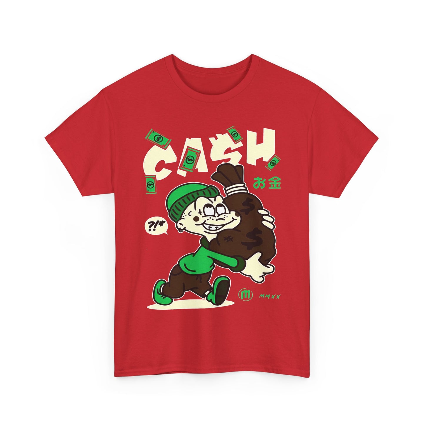 Cash Cartoon Unisex Heavy Cotton Tee - Streetwear Vibe