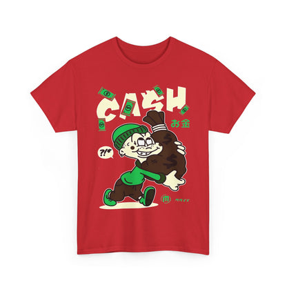 Cash Cartoon Unisex Heavy Cotton Tee - Streetwear Vibe