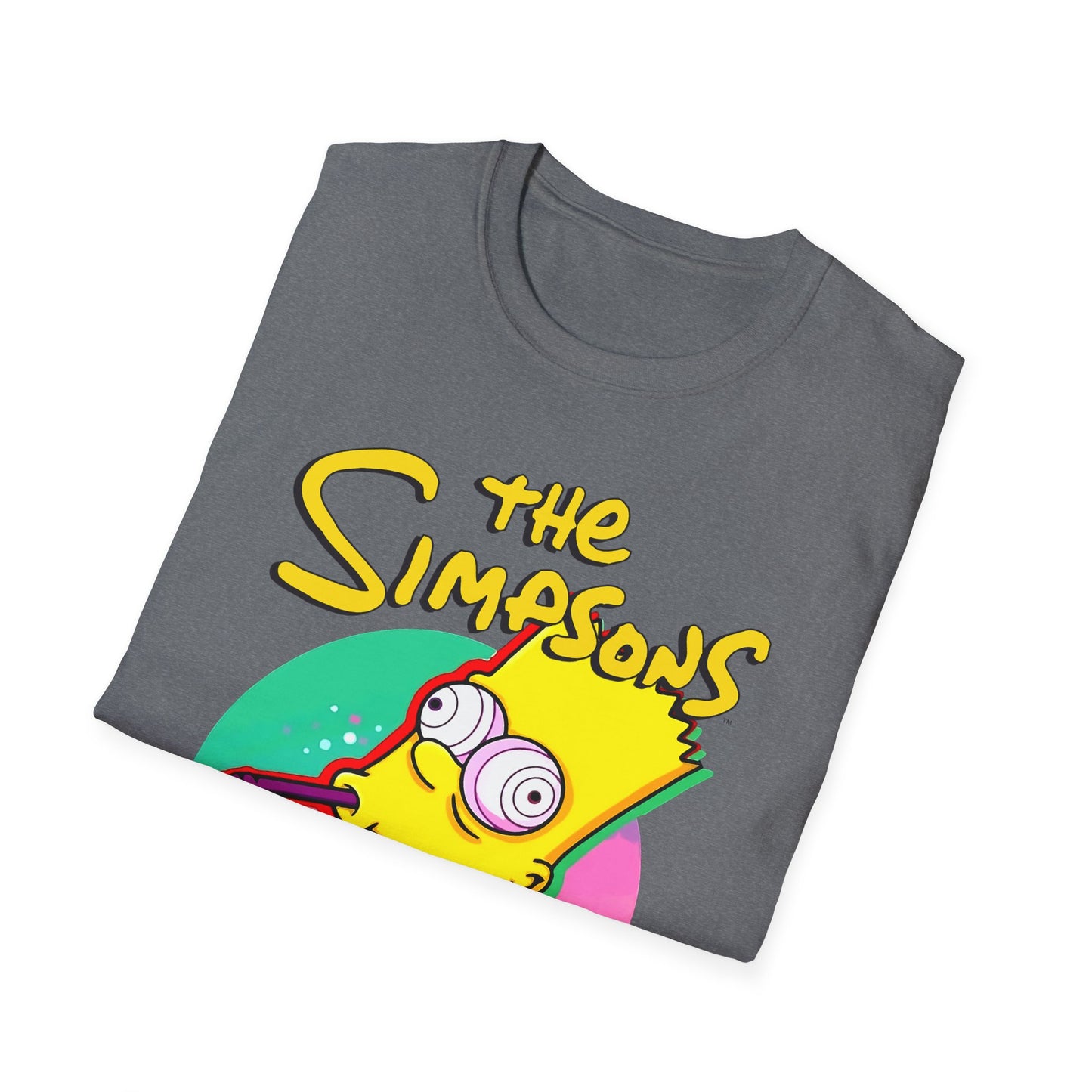 Funny Bart Simpson Unisex Softstyle T-Shirt - Retro Cartoon Tee