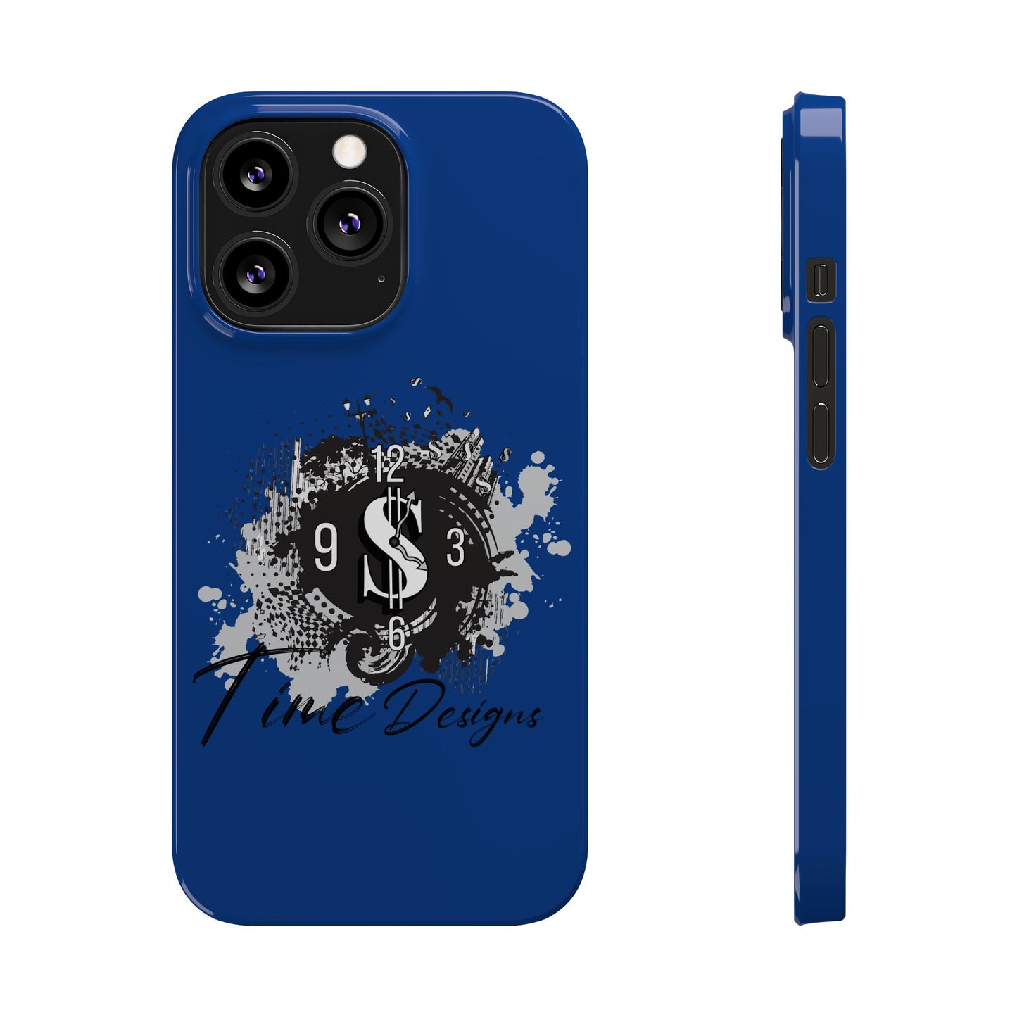 Stylish Dollar Clock Slim Phone Case | Time Designs