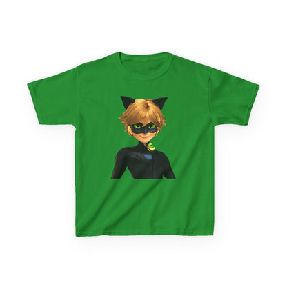 Kids Cat Superhero Tee, Cartoon Shirt, Children's Birthday Gift, Fun Playwear, Gift for Kids, Cat Lover Gift