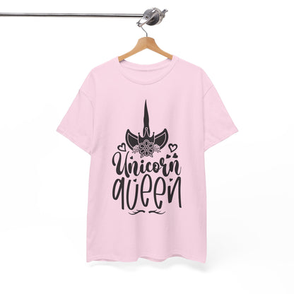 Unicorn Queen Unisex Heavy Cotton Tee - Fun and Playful Graphic T-Shirt for Unicorn Lovers