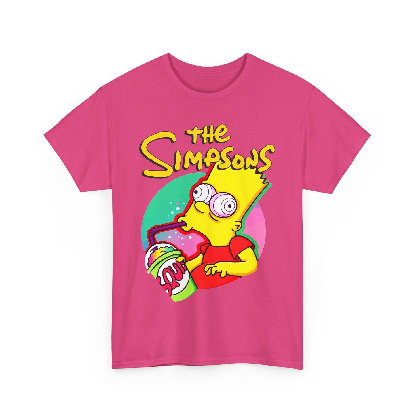 The Simpsons Bart Heavy Cotton Tee - Fun Unisex T-Shirt for Fans