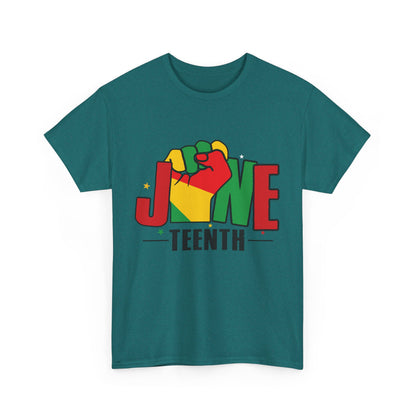 Juneteenth Unisex Heavy Cotton Tee, Celebration Shirt, Black History Apparel, Event T-Shirt, Commemorative Tee, Everyday Wear