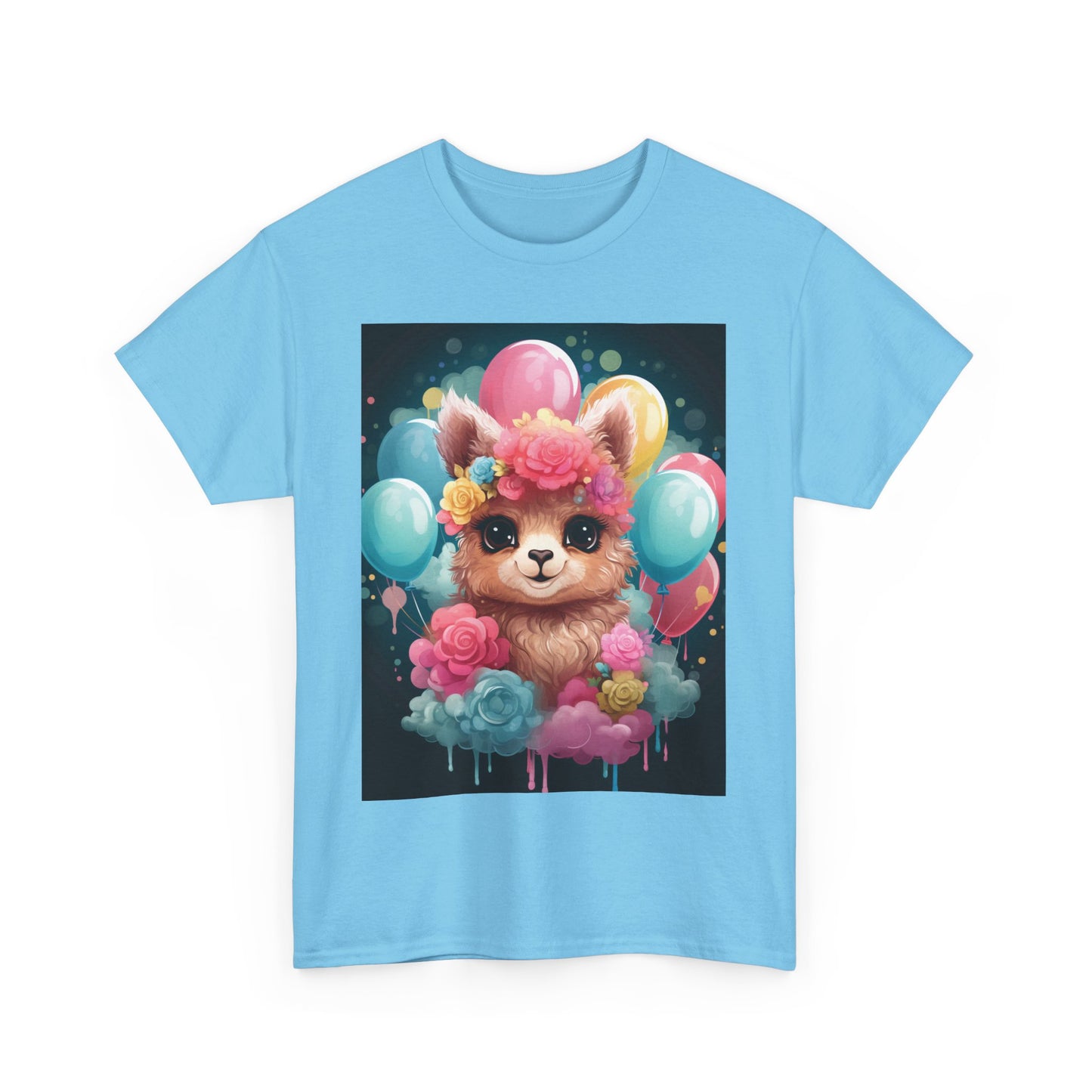 Cute Floral Dog Unisex Heavy Cotton Tee - Perfect for Dog Lovers!