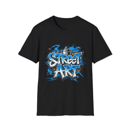Street Art T-Shirt | Unisex Softstyle Tee, Graffiti Shirt, Urban Vibe Apparel, Casual Streetwear, Gift for Art Lovers