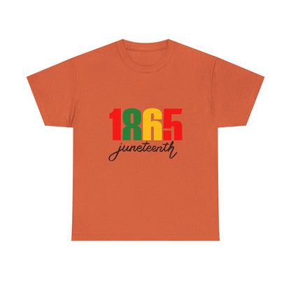Juneteenth Celebration Tee, Unisex Cotton Shirt, 1865 Juneteenth T-Shirt, Freedom Celebration Apparel, Black History Month Gear
