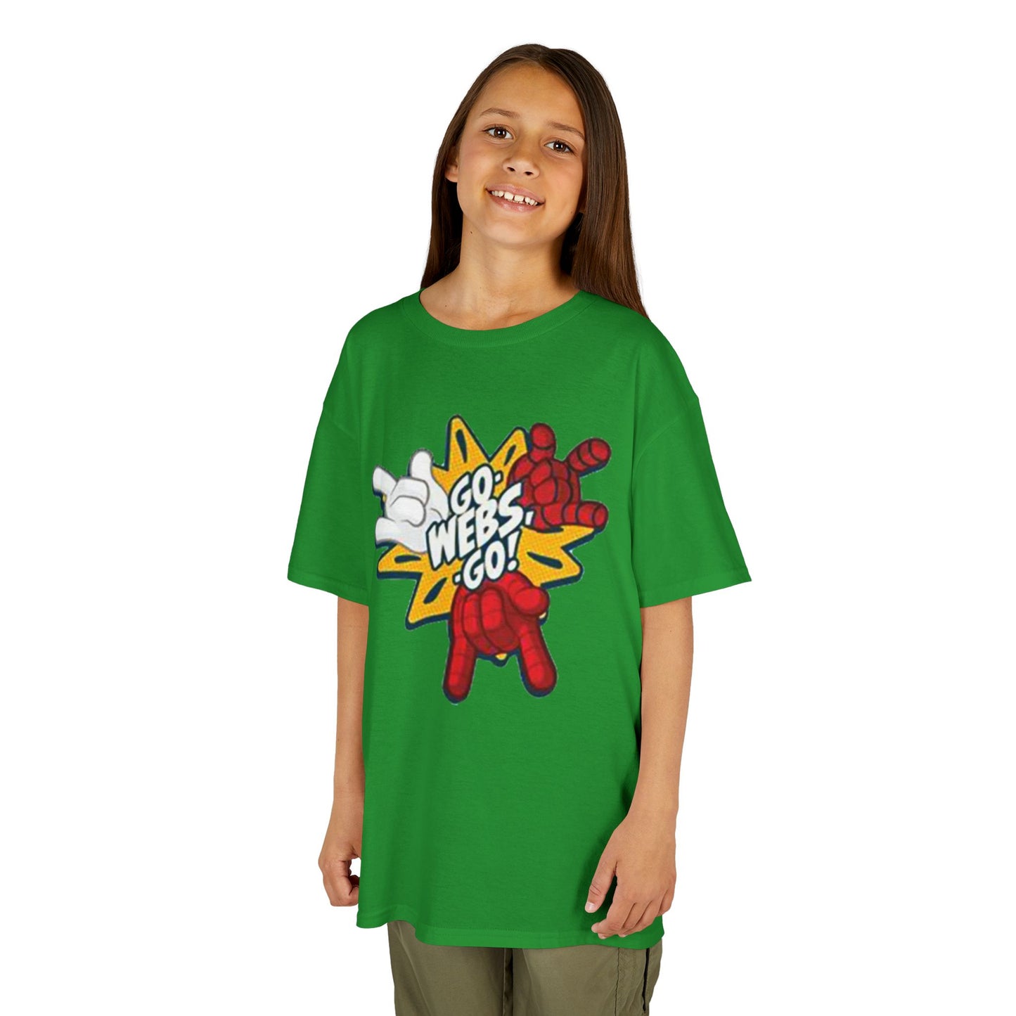 Kids Superhero Graphic Tee - Go Webs Go!