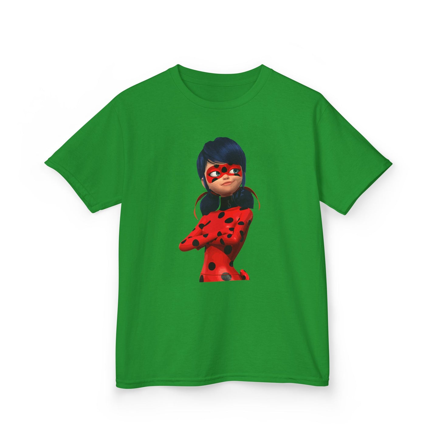 Cool Ladybug Superhero Kids Heavy Cotton Tee | Fun and Playful Design for Young Heroes