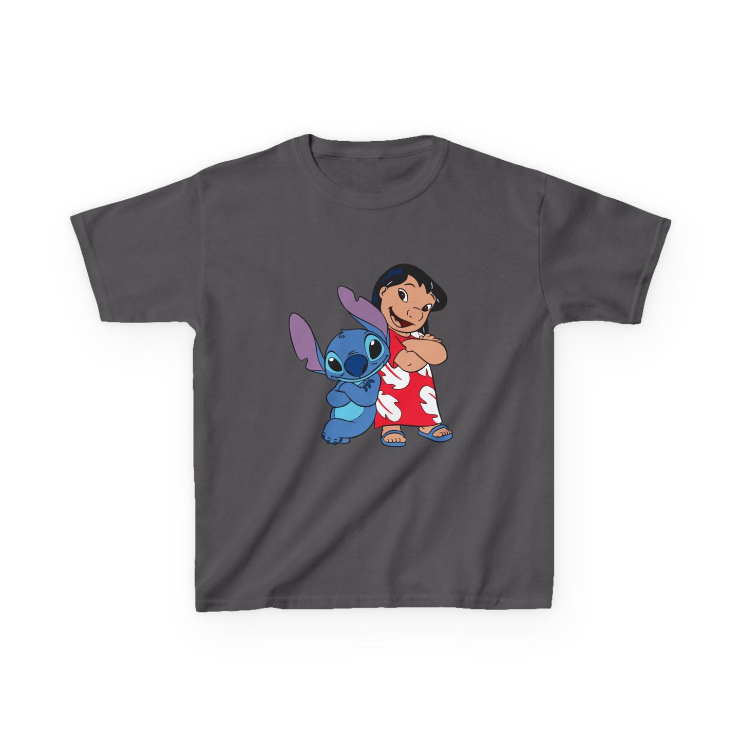 Kids Hawaiian Style T-Shirt with Stitch and Lilo