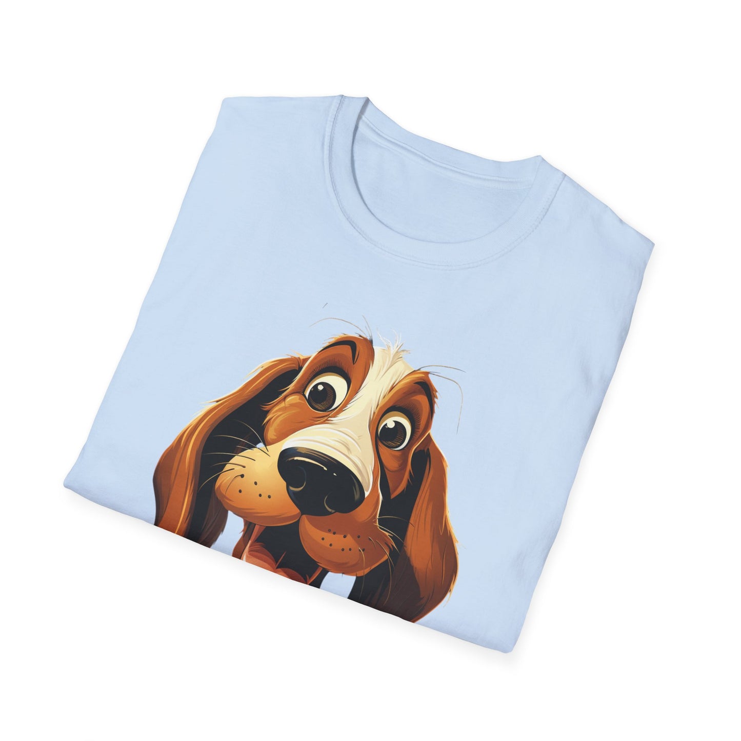 Playful Dog Graphic T-Shirt - Unisex Softstyle Tee for Dog Lovers