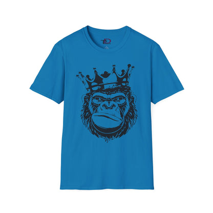 King Status Gorilla T-Shirt | Unisex Softstyle Tee for Casual Wear