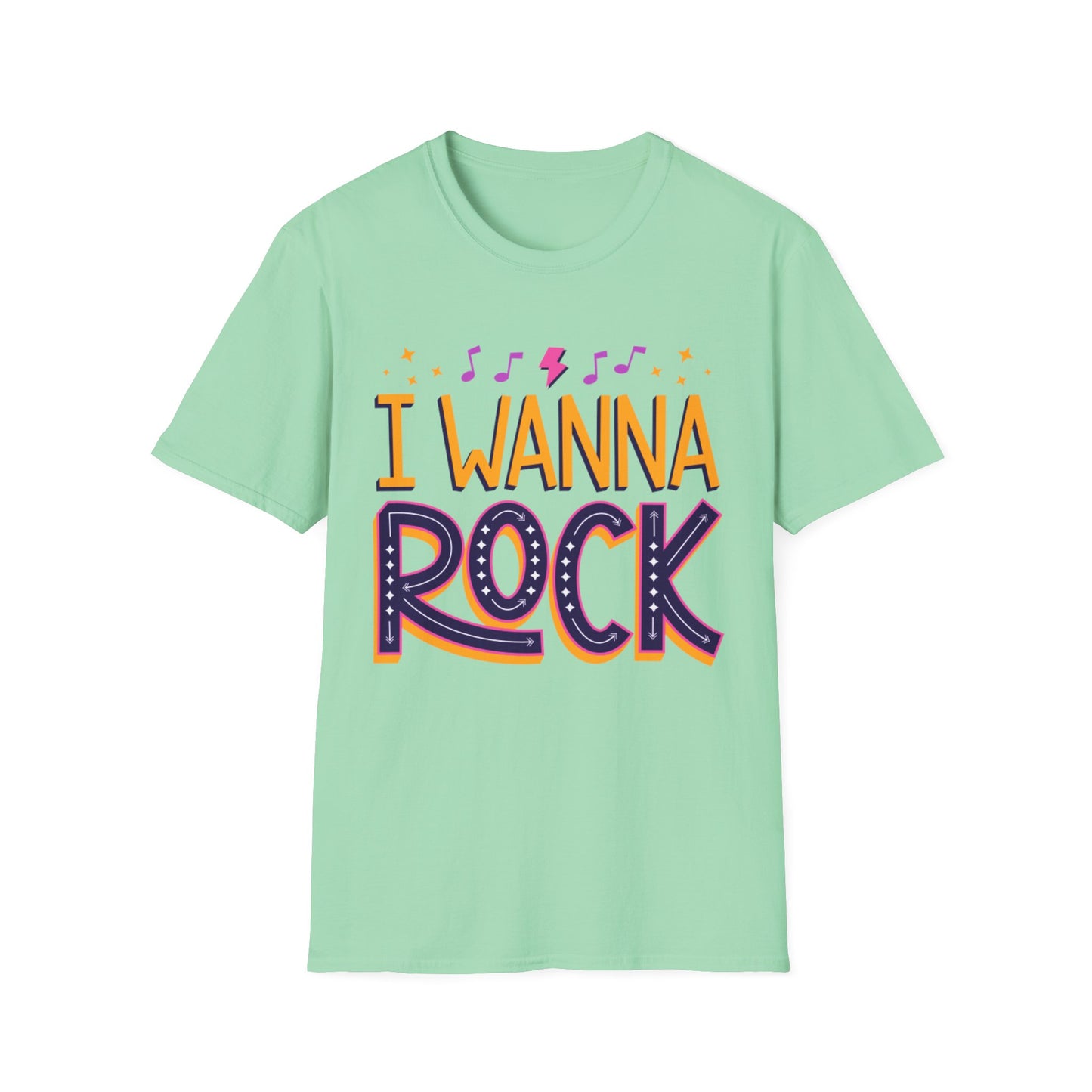 Rock the Day Unisex Softstyle T-Shirt - Music Lover Gift, Concert T-Shirt, Statement Tee, Fun Casual Wear, Rock Music Apparel