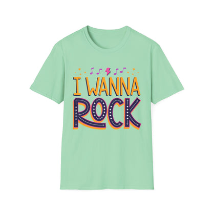 Rock the Day Unisex Softstyle T-Shirt - Music Lover Gift, Concert T-Shirt, Statement Tee, Fun Casual Wear, Rock Music Apparel