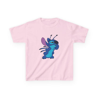 Kids Cotton Tee - Cute Stitch Design for Fun Adventures