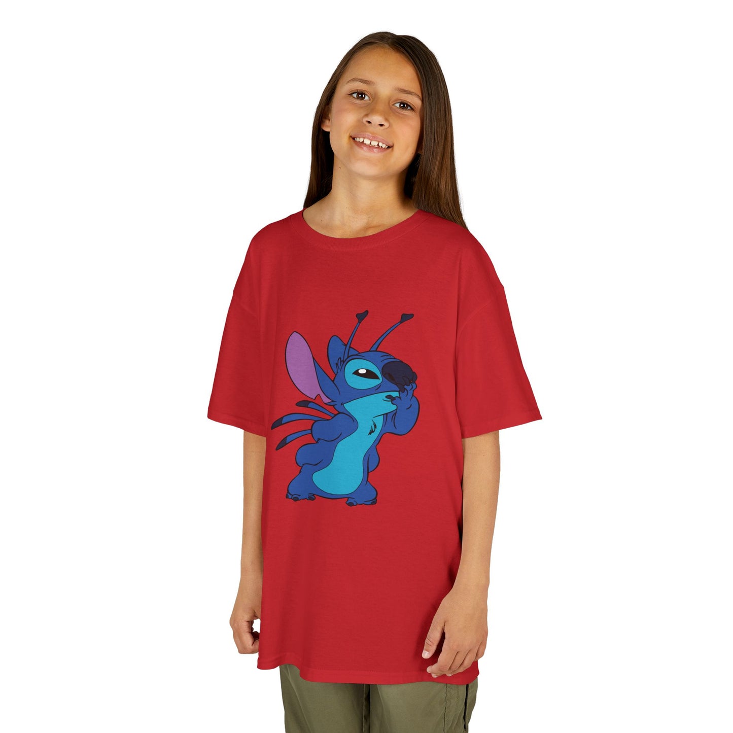 Kids Cotton Tee - Cute Stitch Design for Fun Adventures