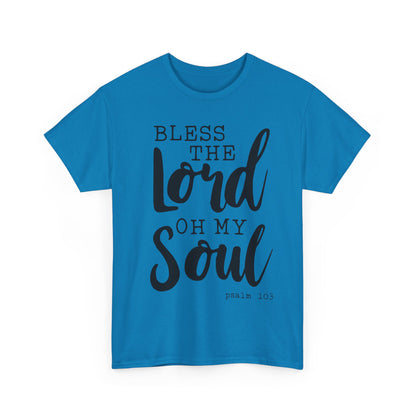 Bless the Lord Unisex Heavy Cotton Tee - Inspirational Christian Shirt