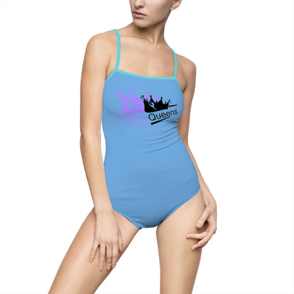 Sassy Queens One-Piece Swimsuit, Summer Beachwear, Pool Party Attire, Vacation Swimwear, Fun Swim Suit, Gift for Friends