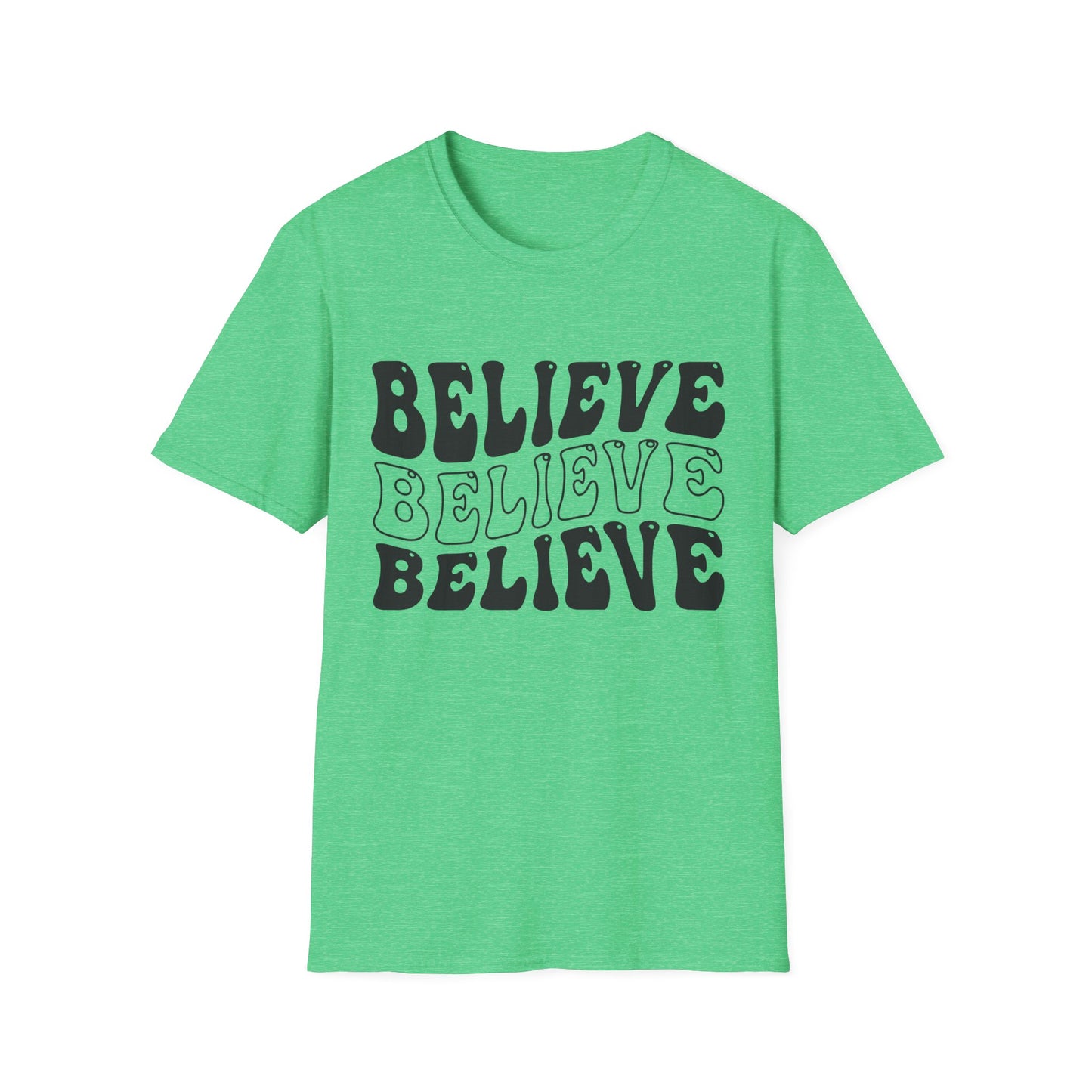 Believe Graphic Tee - Unisex Softstyle T-Shirt, Inspirational Shirt, Motivational Gift, Casual Wear, Everyday Style