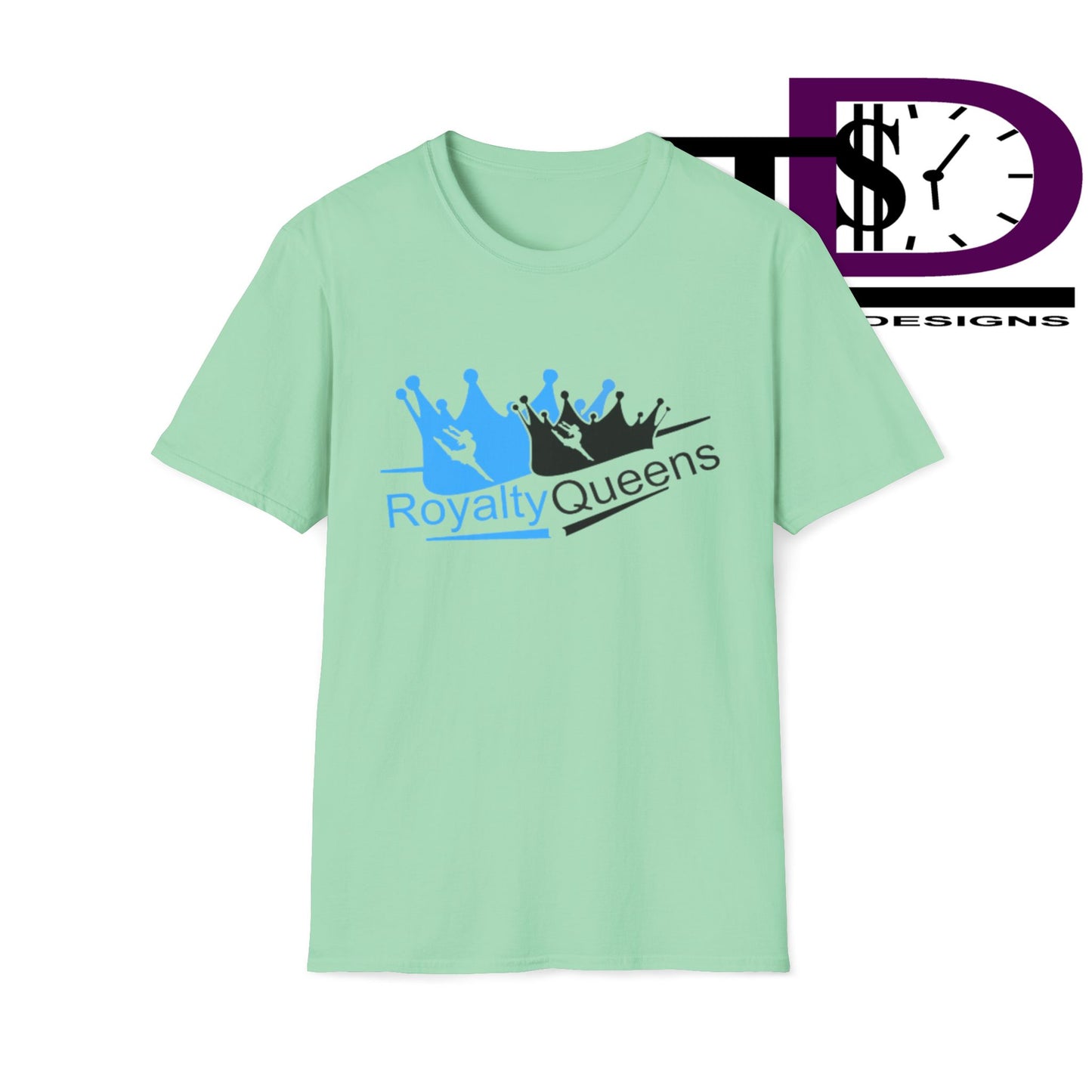 Royalty Queens Unisex Softstyle T-Shirt, Casual Tee, Gift for Queens, Birthday Shirt, Empowerment Apparel, Everyday Wear