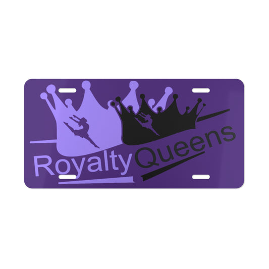 Custom Vanity Plate, Car Decor, Royalty Queens License Tag, Personalized Auto Accessory, Gift for Queens, Car Enthusiasts